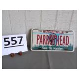 Margaritaville Parrothead License Plate