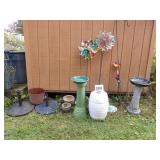 Outdoor Decorations, Bird Baths, Planters