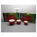 2 Sets of Holiday Dinnerware & Nesting Bowls