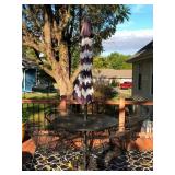 42x42x29 5 piece wrought iron patio table and chai