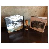 CLINTION MO AND KANSAS CITY BOOKS WITH BOBBLEHEAD