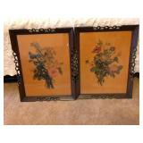 Vintage framed botanical prints