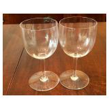 Water goblets (Baccarat crystal Montaigne optic)