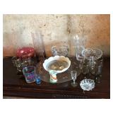 variety of glassware
