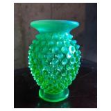 URANIUM GLASS VASE