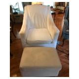 Armchair and ottoman
