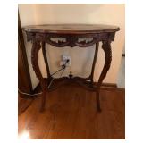 32x22x30 antique french louis xv style inlaid carv