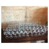 Stemmed crystal glassware