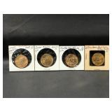 4 Presidential Dollars