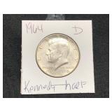1964-D-KENNEDY HALF DOLLAR