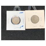 1910&1901 V-Nickles