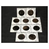 (10) Great Britain Large Cents