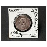 Silver 1960 Greece 20 Drachma