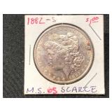 1882-S- MORGAN SILVER DOLLAR