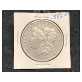 1885-O- MORGAN SILVER DOLLAR