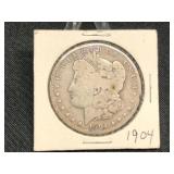 1904-O- MORGAN SILVER DOLLAR