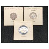 1918&1939&1937 Mercery Dime
