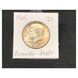 1964-D-KENNEDY HALF DOLLAR
