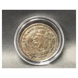 Silver 1958 Mexico 1 Peso