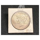 1923 PEACE SILVER DOLLAR