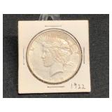 1922 PEACE SILVER DOLLAR