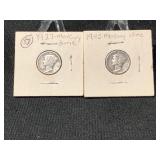 1927&1943 Mercery Dime