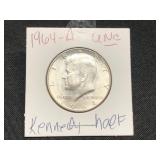 1964-D- UNCIRLATED KENNEDY HALF DOLLAR