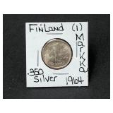 Silver 1964 Finland 1 Markka