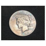 1923 Peace silver dollar