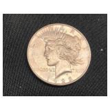 1923 Peace silver dollar