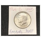 1964-D- UNCIRLATED KENNEDY HALF DOLLAR