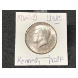 1964-D- UNCIRLATED KENNEDY HALF DOLLAR