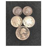 1944 QUARTER, BUFFALOP DIMES HEAD NICKLES 1968D &1
