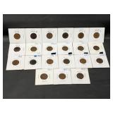 21 Lincoln Pennies
