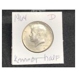 1964-D-KENNEDY HALF DOLLAR