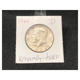 1964-D-KENNEDY HALF DOLLAR