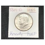 1964-D- UNCIRLATED KENNEDY HALF DOLLAR