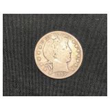 1913-D- BARBER HALF DOLLAR