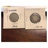 1905&1910 V-Nickles