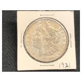 1921-D- MORGAN SILVER DOLLAR