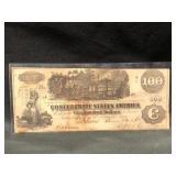 1862 CONFEDERATE ONE HOUNDRED DOLLARS