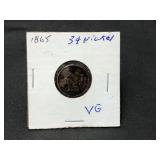 1865 3 Cent Nickel