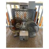 Fans, Baby Gate & Desktop AC Unit - Mixed Lot