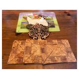 cutting boards and hot pads