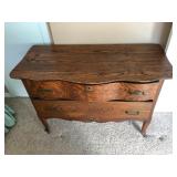 Solid Oak 3-Drawer Dresser - 41x18x28