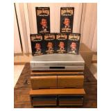 Toshiba VHS/DVD Player with VHS Tapes & Storage