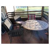 Patio Dining Set - 44x44x29 Table with 6 Chairs