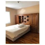 Queen-Size Lift Bed with Storage - Headboard 108x1