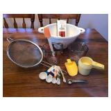 Anchor measuring cups and baking supplies