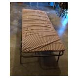 Metal Camping cot with mattress